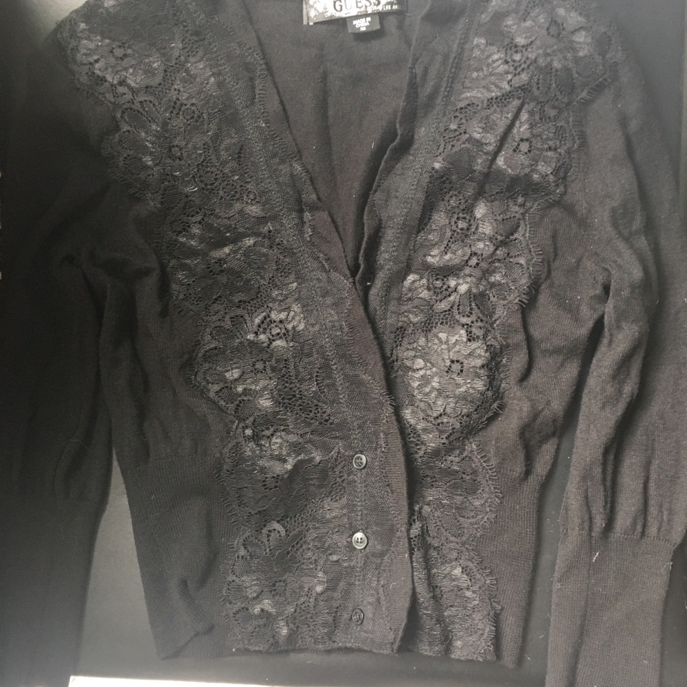 Guess Lace Rimmed Sweater - Picture 4 of 4